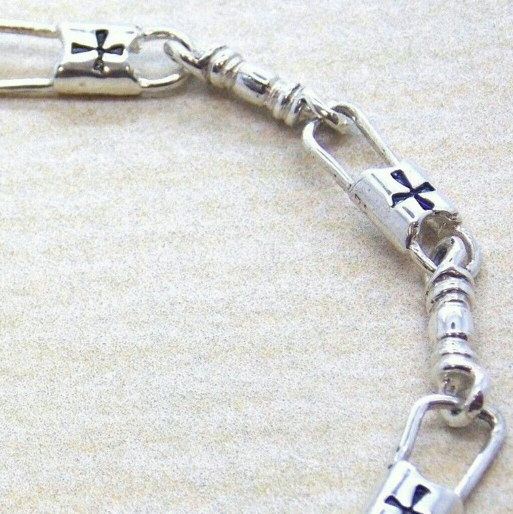 Fishers of Men Acts Sterling Silver Bracelet Maltese 9.5 in - Picture 2 of 2